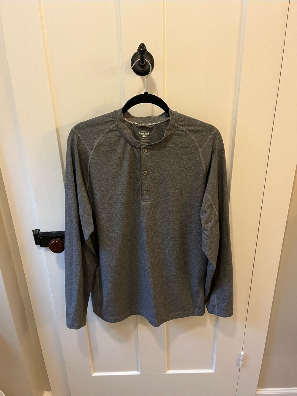 Arborwear Drirelease Long-Sleeve Henley Shirt Mid-weight Size Medium Gray